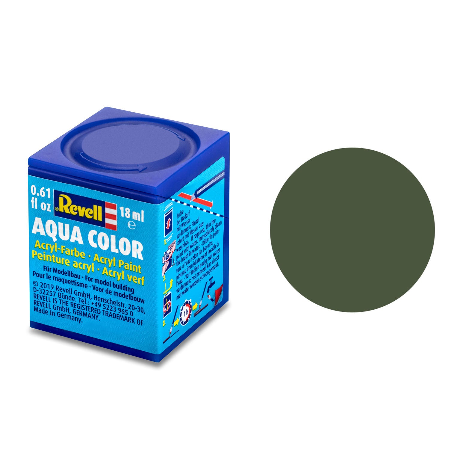 Pot de peinture Revell 18ml Vert bronze mat