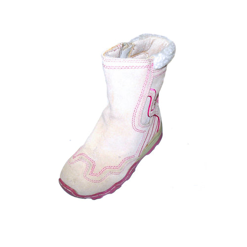 Stivaletto bambina in pelle scamosciata panna e rosa Stivale Beige invernale bimba scarpa invernale Stivali suola in gomma per la scuola Stivaletti Stivale Bambina L'Orchidea - Siderno, collezioneotakudepot.com